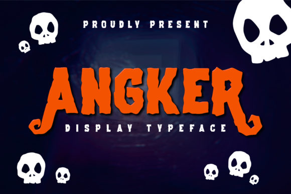 Angker: A Spooky Display Font for Halloween and Beyond