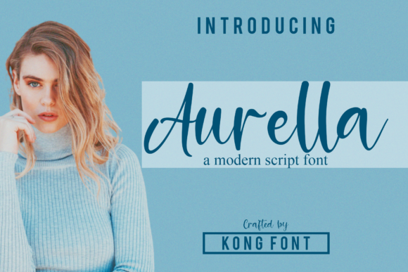 Aurella: A Modern Script Font for Creative Expression