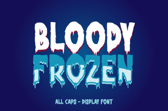 Bloody Frozen Font: A Bold Choice for Creative Expression