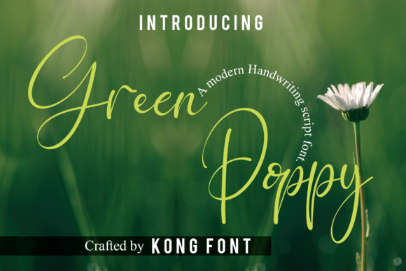 Green Poppy: A Playful Handwritten Script Font for Creative Designers