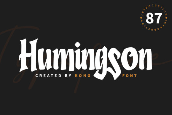 Humingson: A Playful Typographic Solution for Modern Design