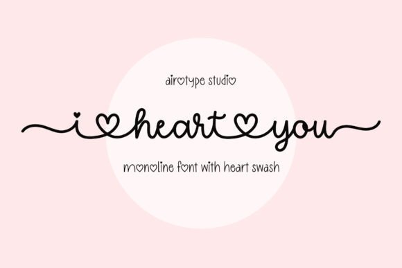I Heart You Font: A Simple, Cute, and Romantic Design Choice