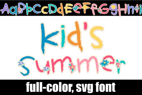 Kid’s Summer Font: A Whimsical Twist for Creative Projects