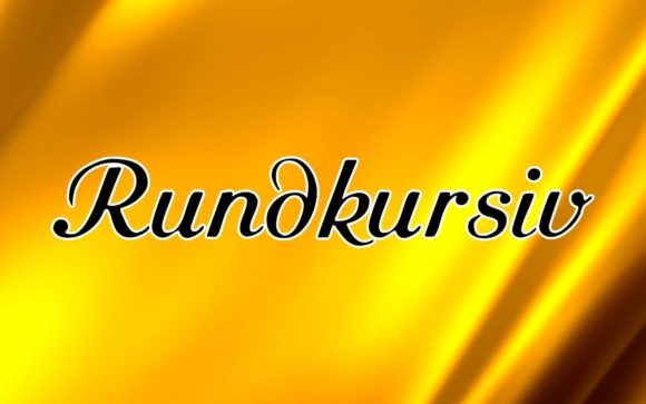 Rundkursiv: A Font That Speaks in Curves