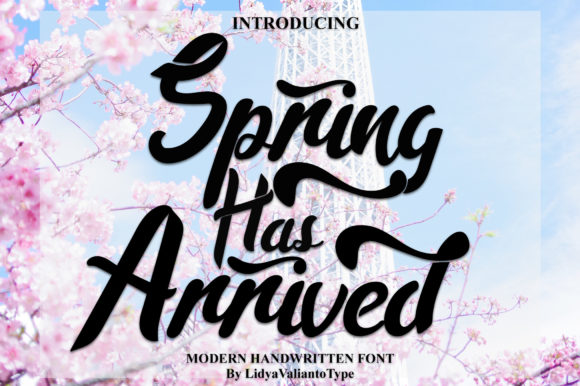 Spring Has Arrived: A Handwritten Font for Creative Expression